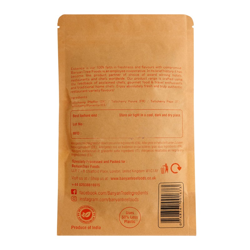 BanyanTree Foods Black Pepper Whole | Tellicherry Black Pepper Whole
