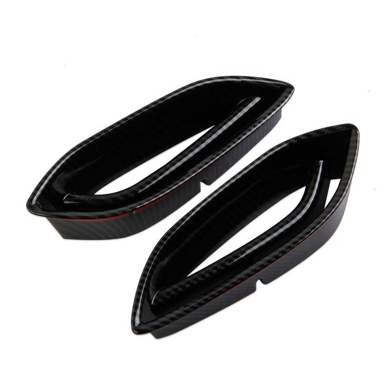 crosselec Carbon Fiber Front Bumper Air Vent Cover Trim Accessories
