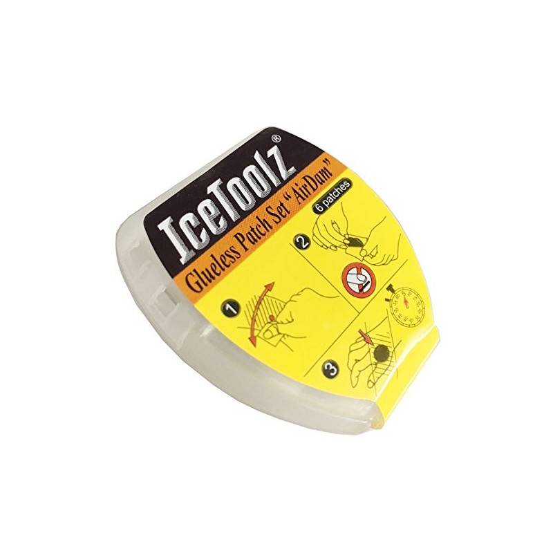 IceToolz Bike AirDam Glueless Puncture Repair Patch Kits (2 x