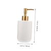 Alipis 420ml Ceramic Shampoo Body Wash Bottles Refillable Pump Dispenser