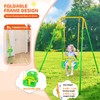 3-in-1 Toddler Swing Set, Indoor & Outdoor Baby Swing Heavy
