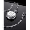 Pangda Quartz Pocket Watch to Husband Gift, Engraved Pocket Watch