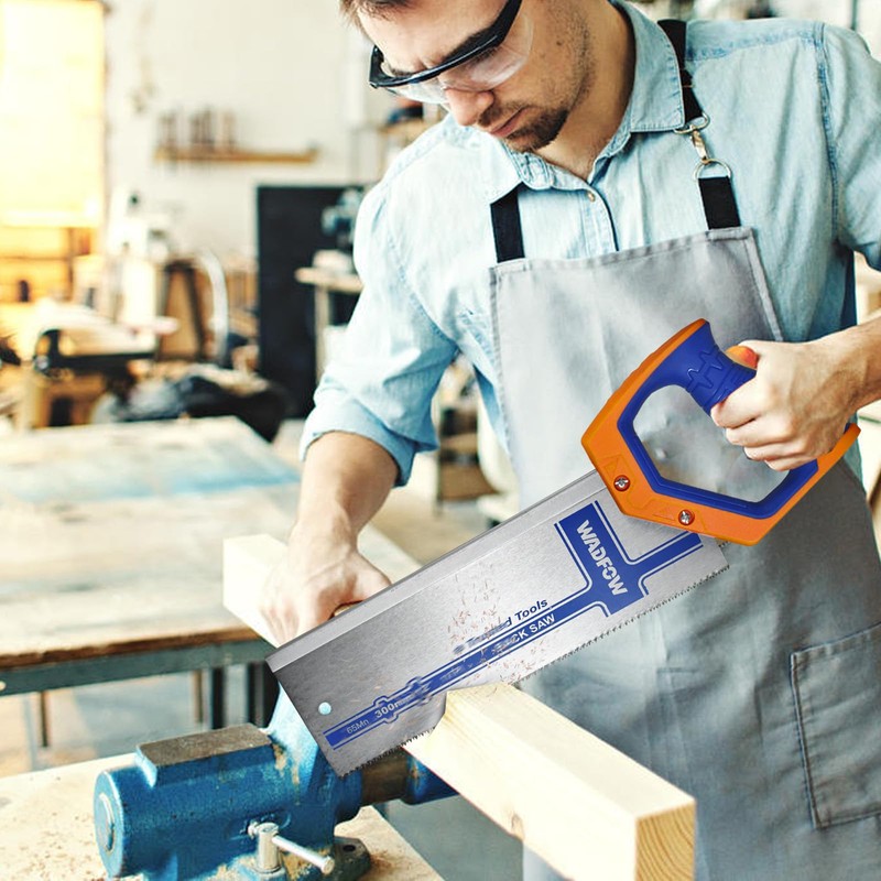WADFOW 12 Inch Pro Hand Saw: 11 TPI Fine-Cut Soft-Grip