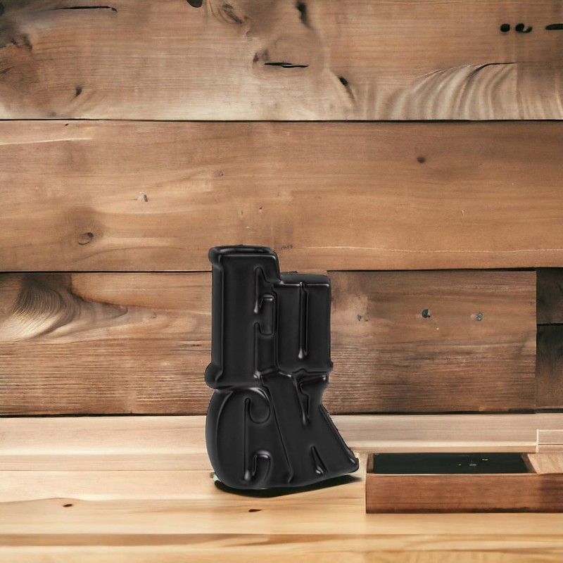 Vase Modern Ceramic Table Vase in Black