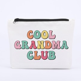 Jeteman Makeup Bag Gift for Grandma, Cool Grandma Club, Mother's Day Gift Birthday Gift for Grandma, Grandma Gifts, New Grandma Gift, Funny Grandma Gift, Summer Beach Travel Toiletry Bag