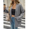 Cicy Bell Womens Oversized Cardigans Long Sleeve Open Front Shawl