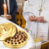 Zhehao 1 Set Holy Communion Trays for Churches with Lid,
