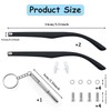 OWMOSYX 1 Pair Universal Glasses Arms Legs Replacement Eyeglass Repair