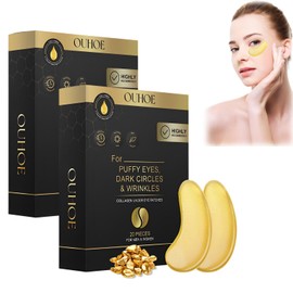 Eye Pads Against Dark Circles, Eye Pads Against Wrinkles, Eye Pads Against Bags and Swelling (Gold)