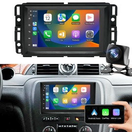 iCarSEPTON Replacement Android Car Stereo Radio for GMC Yukon Sierra Chevy Silverado Buick Enclave 2007-2013, Touch Screen, Wirelss Carplay Android Auto, GPS Navigator, WiFi, SWC, FM, Back Up Camera