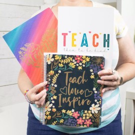 bloomdailyplanners bloom daily planners Undated Teacher Planner & Calendar Interchangeabl