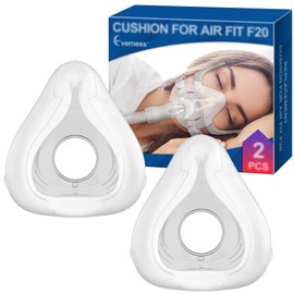 2 Packs Replacement Cushion (S) for AirFit F20, FSA/HSA Eligible, Reliable Seal & Softer Fit, Compatible with Original Frame, Great-Value & Durable Replacement Supplies by Everness (S)