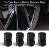 4PCS Tire Valve Stem Caps Compatible with Chevy Camaro RS