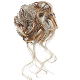 Katyjun Hairpiece with Elastic Band Bun Hair Scrunchie with Hair Messy Bun Hair Tousled Updo Hairpieces for Women Girls