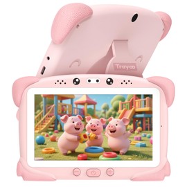 Trayoo Kids Tablet 7 inch Toddler Children Learning Tablet with WiFi, Parental Control, Education Learning Apps, Yutube, Tablets for Toddlers Ages 3 to 14 (Pink)