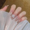 24 Pieces Nail Tips, False Length, Straight French Design, Easy