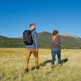 Midland® - T31VP - X Talker - 22 Channel FRS Walkie Talkies - Extended Range Two-Way Radios, 38 Privacy Codes, & NOAA Weather Alert - Set of 2 - Black/Red