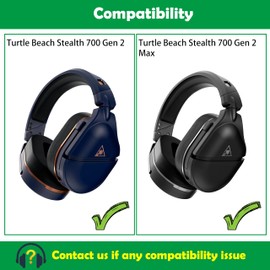 ACCOUTA Earpads Replacement for Turtle Beach Stealth 700 Gen 2, 700 Gen2 Max, Wireless Gaming Headset Ear pads Cushion with Cooling Gel layer