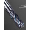 CNC End Mill Set, Carbide Tungsten Steel 4 Fultes Milling