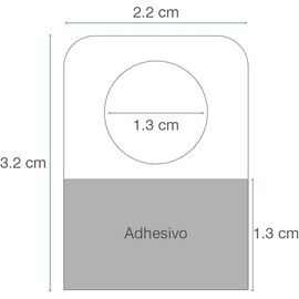 El Galeón Hang Tabs Perchas Adhesivas para Exhibición, Colgadores Autoadhesivos Tipo Cola de Pato, Ganchos para Colgar Productos en Blíster o Bolsa 32 x 22 MM – Pack 1000 Piezas