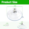 WENMIXER Suction Cups for Window Bird Feeders, 2.48"/63mm Clear PVC