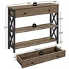 Yaheetech TV Stand, Entertainment Center with Drawer, Media Console Table
