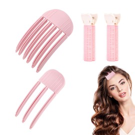 RTRTGS 4 Pieces Volume Clips, Volume Hair Clips, Volume Clip for Hairline, Volume Clips Hair, Volume Hair Clip, Hair Roots Lifting Clips for Fluffy Bangs and High Crown Hairstyle