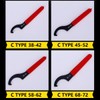 JNNJ Coilover Wrench Set Universal Wrench Motorcycle Shock Absorber, Adjustable