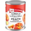 Duncan Hines Wilderness Simply Pie Filling & Topping, Peach, 21