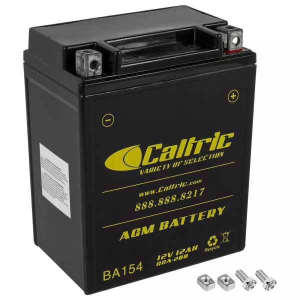 Caltric YB14L-A2 AGM Battery for Kawasaki 26012-048 26012-1081 26012-1113 26012-1119