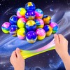 Slime Party Favors,24-Pack Galaxy Slime Balls, Stretchy, Non-Sticky, Mess-Free Slime