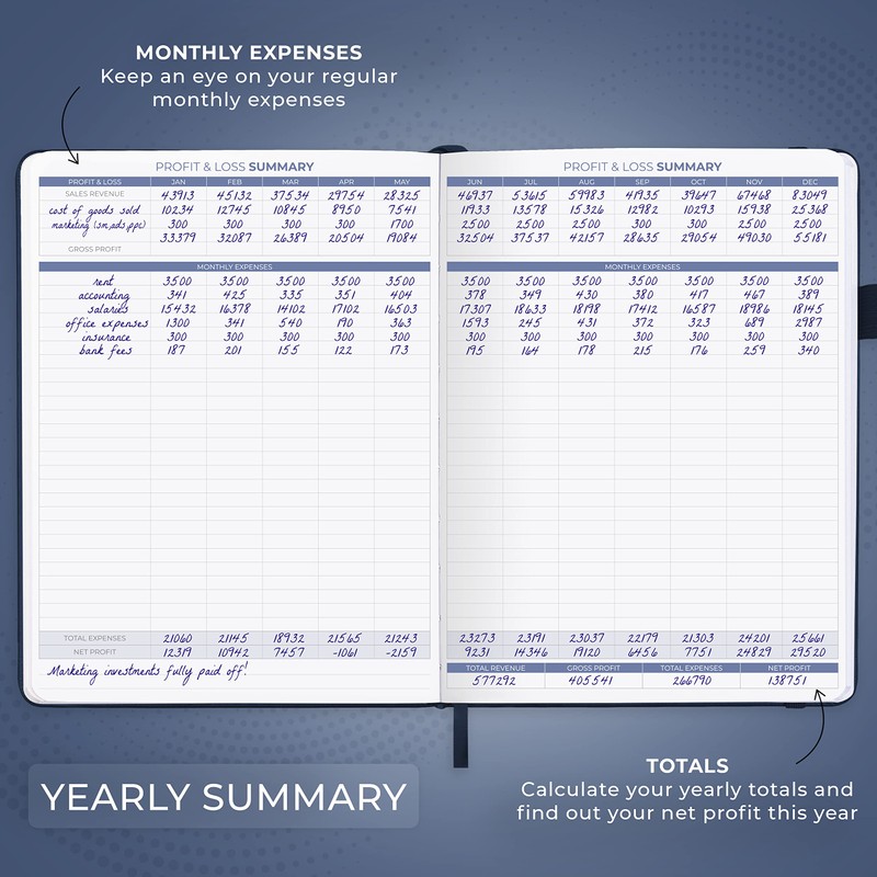 Clever Fox Income & Expense Tracker Large – Accounting &