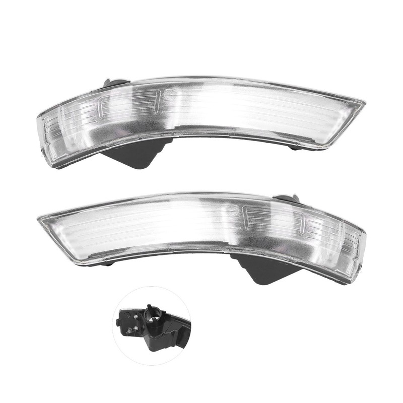 Pair of Rearview Wing Mirror Indicator Lens Turn Signal Light