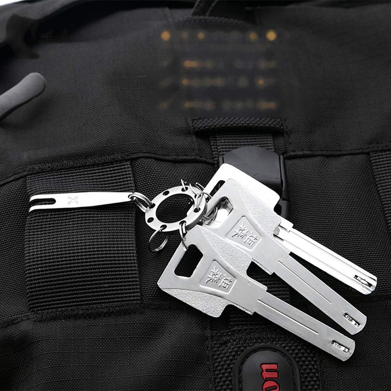 Ocobudbxw Titanium Steel Keychain Pocket Clip Multi-Purpose Pocket Suspension Clip