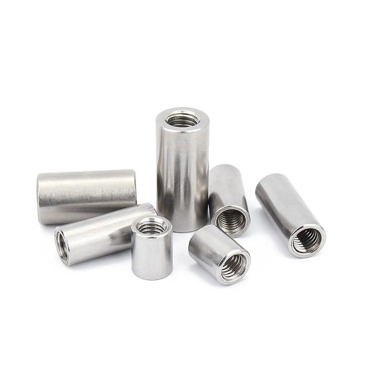 BOZONLI M3 Round Connector Nuts, Female Thread Rod Studding Stainless