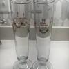 Lindemans Lambic Fluted Gold Rim Fruit Glass w Framboise Peche