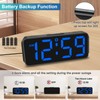 Peakeep Small Digital Alarm Clock Plug in for Bedrooms Bedside,