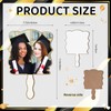 12 Pcs Graduation Sublimation Blanks Paddle Fan 2025 Graduate Wood