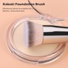 TEOYALL Dual-Ended Foundation Contour Brush, Flat Top and Angled Synthetic