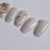 Winter Glow Handmade Nail Tips - Coffin Midi / 윈터글로우