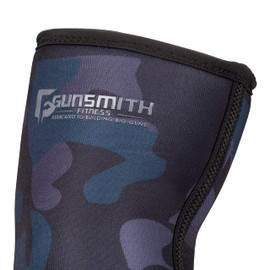 Gunsmith Fitness Elbow Sleeves Weightlifting - Neoprene Compression Gym Elbow Sleeves - Non Slip Elbow Gym Support - Breathable Elbow Wraps Weightlifting (Midnight Camo,XL)