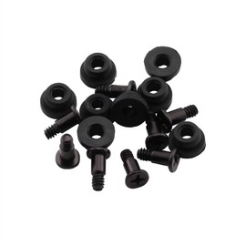 ZRM&E 8pcs 10mm Hard Disk Drive Screws and Shock Absorption Rubber Washer Kit PC Hard Disk Drive Mounting Accessories for 3.5 inches HDD SSD