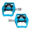 Dual Function Bicycle Pedal Flat Clipless Cleats 3 Sealed Bearings
