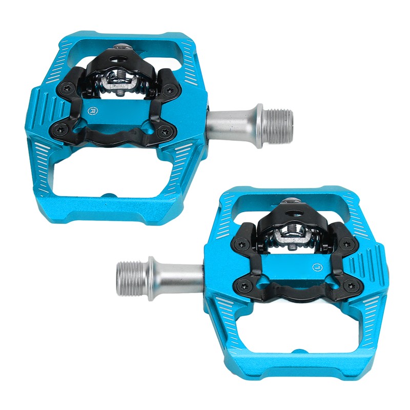Dual Function Bicycle Pedal Flat Clipless Cleats 3 Sealed Bearings
