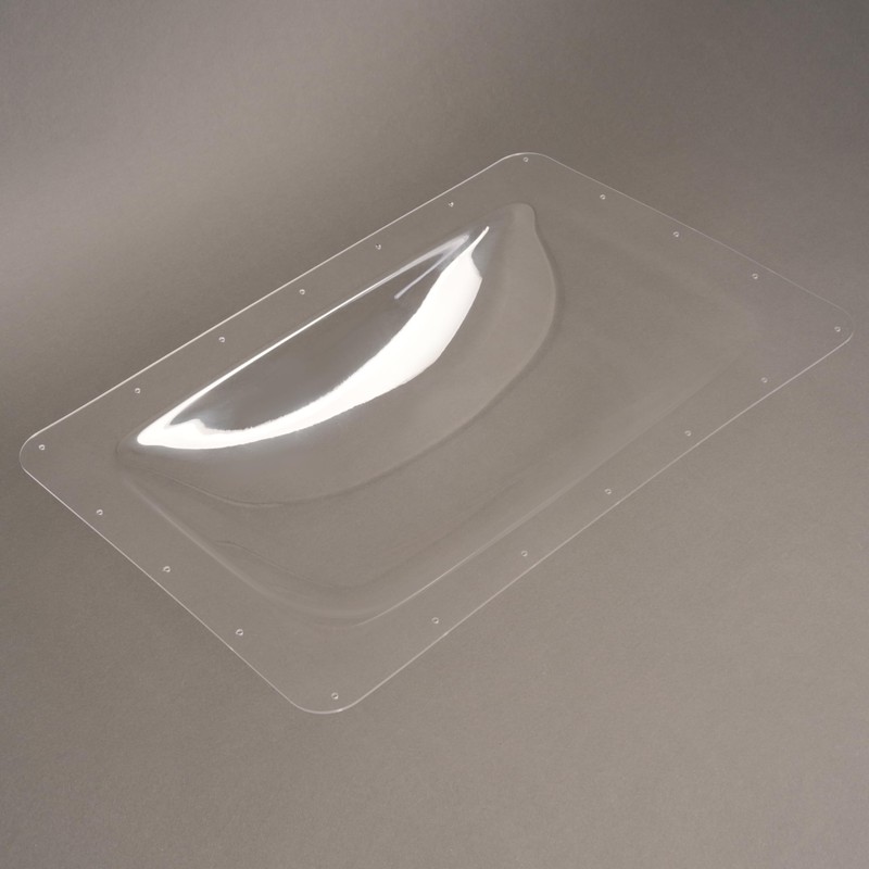 HECASA 18" x 26" RV Skylight Cover Universal Clear Skylight