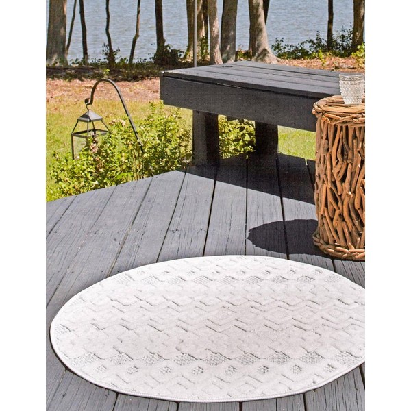 Unique Loom Outdoor Trellis Textured Collection Area Rug - Osage