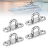 4Pcs Staple Ring Hook Stainless Steel Rugged 800LB High Strength
