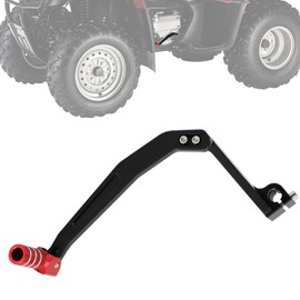 IUVWISN ATV Folding Gear Shifter Pedal Shift Lever CNC for Rancher 350 TRX350 FM TM 2004 2005 2006 Red