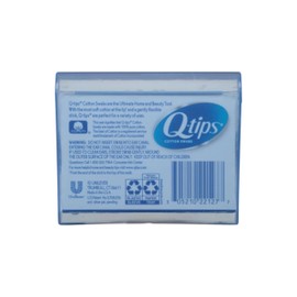 Q-tips Swabs Travel Pack,30 Count Bundle With A Clear Toiletry Bag By AMCIENT