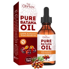 Batana Oil for Hair Growth – Dr. Sebi Inspired Botana Oil from Honduras – Natural Treatment for Hair Loss, Thinning, Bald Spots, Breakage – Strengthening, Thickening, Volumizing Serum for All Types